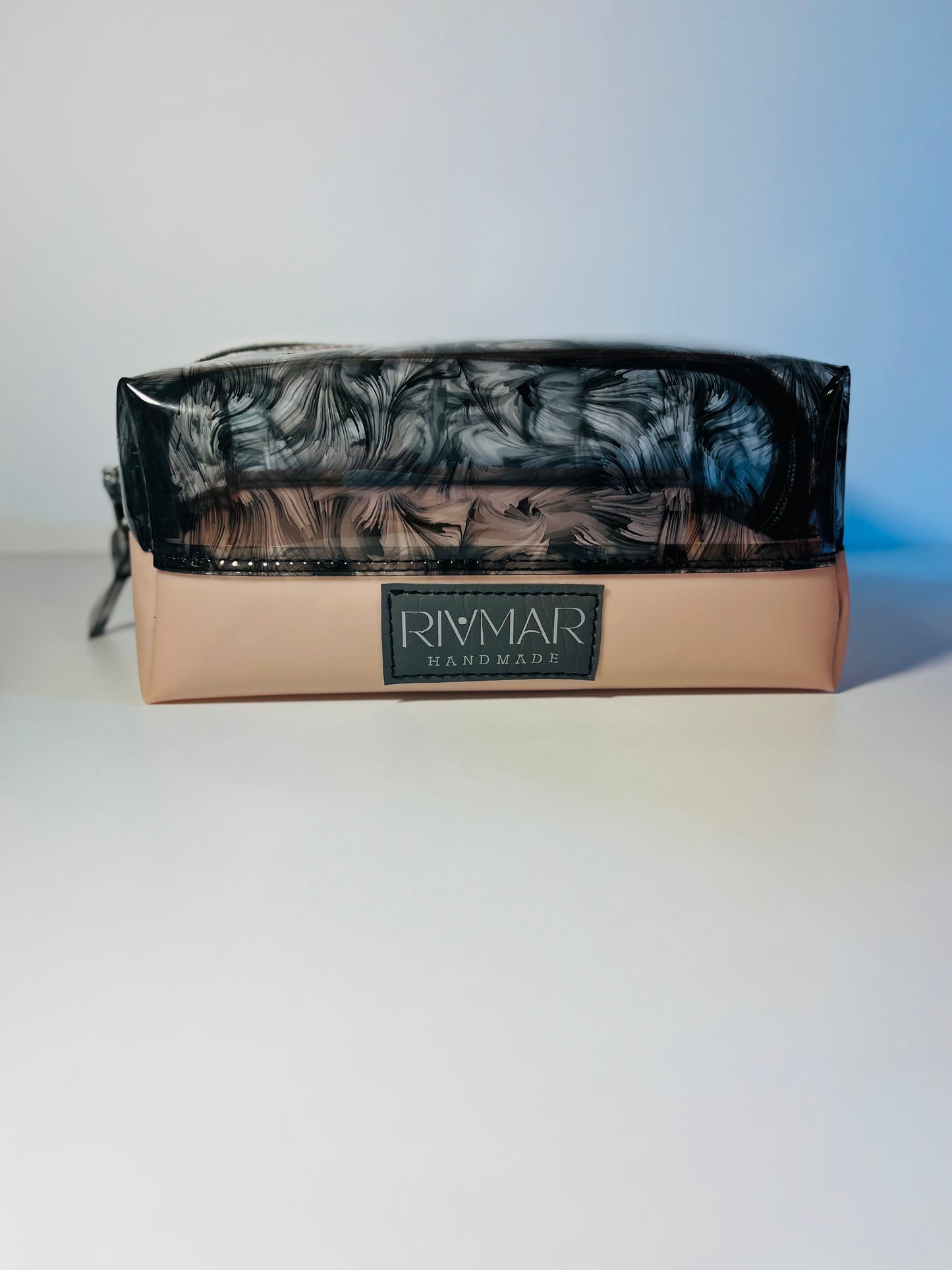 Boxy Bag Pouch - (Black) Oil Print / (Neutral) Bottom