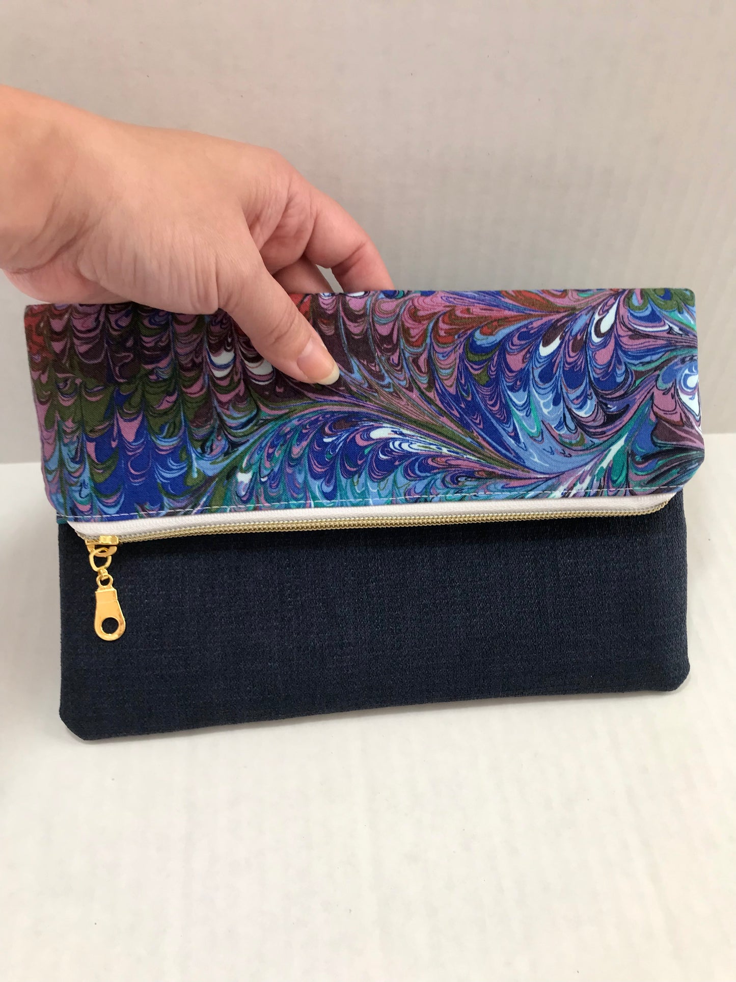(RTS) Fold Over Clutch - Paisley / Assorted Colors