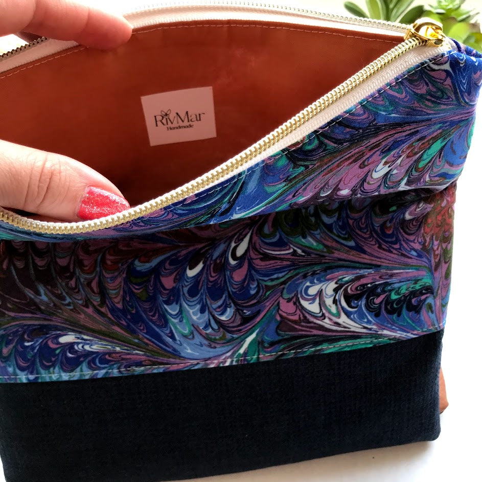 (RTS) Fold Over Clutch - Paisley / Assorted Colors